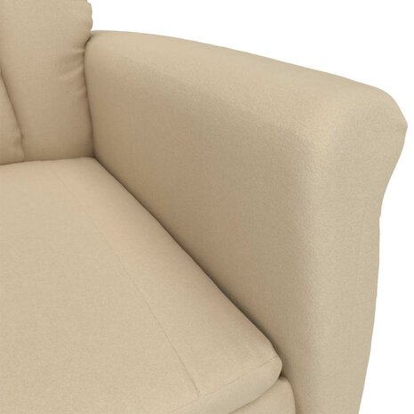Massagestoel Cr&egrave;me 70.5 x 96.5 x 95 cm Stof en metaal 5