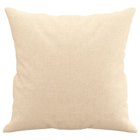 Sierkussens 2 st 40x40 cm stof cr&egrave;mekleurig 4