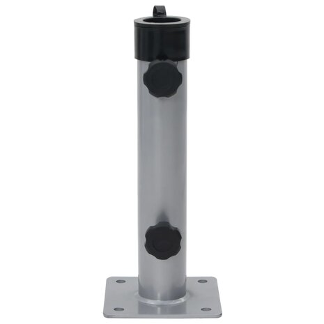Parasolvoet voor &Oslash;38/48 mm stok staal zilverkleurig 2