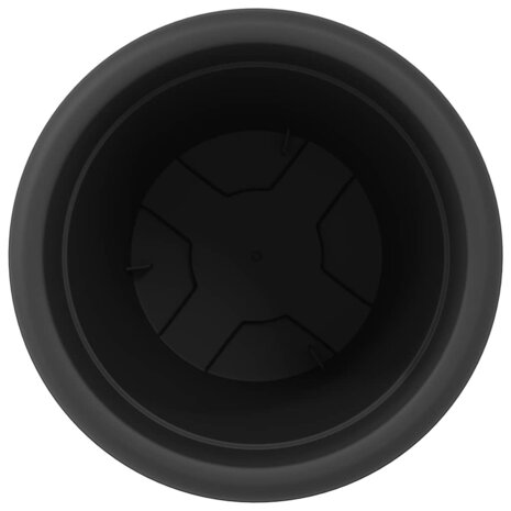 Ronde Bloempot 6 pcs Zwart &Oslash; 26 x 21.5 cm Kunststof 6