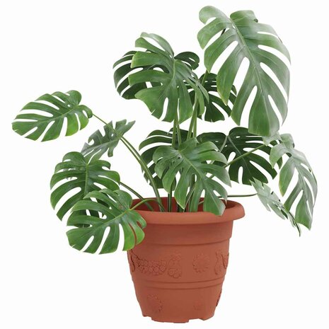 Ronde Bloempot 24 pcs Baksteenrood &Oslash; 26 x 21.5 cm Kunststof 3