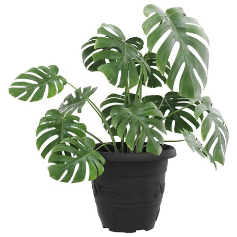Ronde Bloempot 24 pcs Zwart &Oslash; 26 x 21.5 cm Kunststof 3