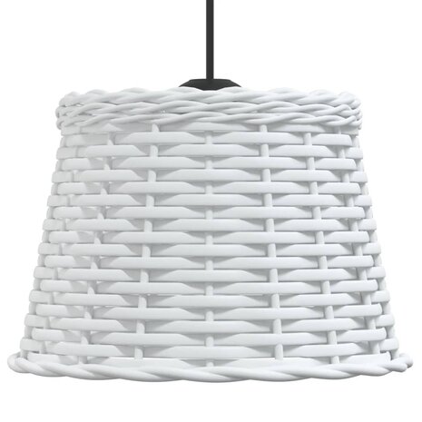 Plafondlampenkap &Oslash;25x17 cm wicker wit 4