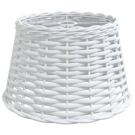 Plafondlampenkap &Oslash;38x23 cm wicker wit 2