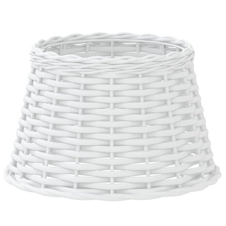 Lampenkap &Oslash;38x23 cm wicker wit 2