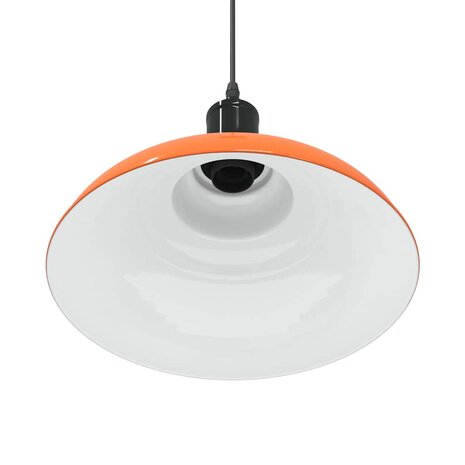 Hanglamp in hoogte verstelbaar E27 &Oslash;31cm metaal glanzend oranje 9