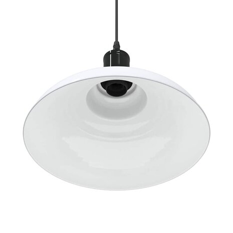 Hanglamp in hoogte verstelbaar E27 &Oslash;31 cm metaal glanzend wit 9