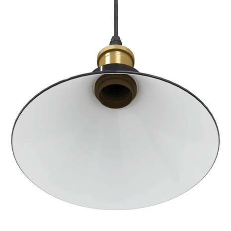 Hanglamp in hoogte verstelbaar E27 &Oslash;22 cm metaal glanzend zwart 9