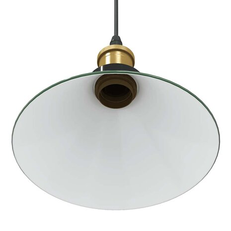 Hanglamp in hoogte verstelbaar E27 &Oslash;22 cm metaal glanzend groen 8