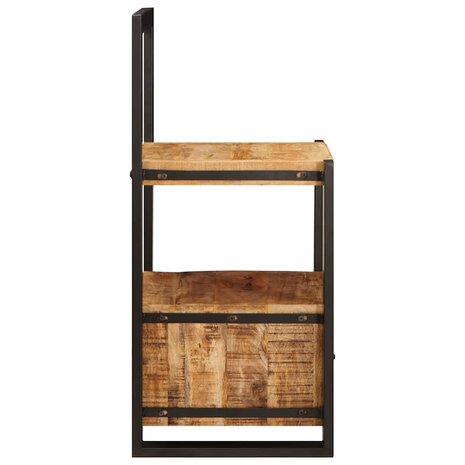 Kledinghouder met lade Bruin 40 x 40 x 90 cm Massief Mango Hout 6