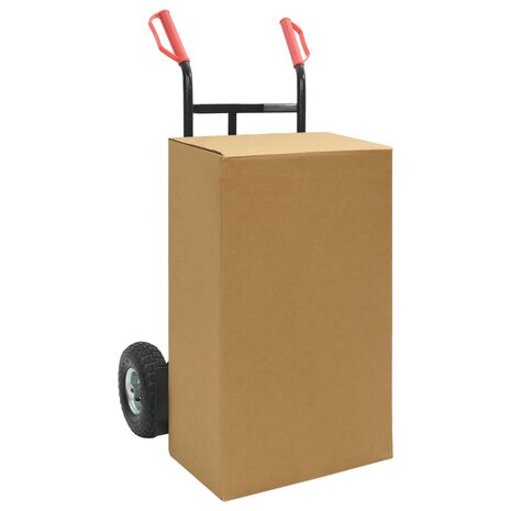 Steekwagen Zwart en Rood 57 x 46 x 113 cm Staal 3