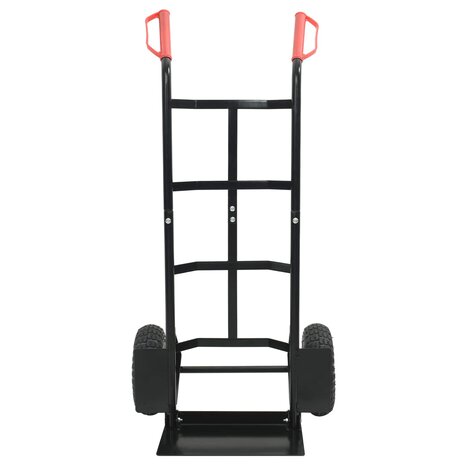 Steekwagen Zwart en Rood 57 x 46 x 113 cm Staal 4