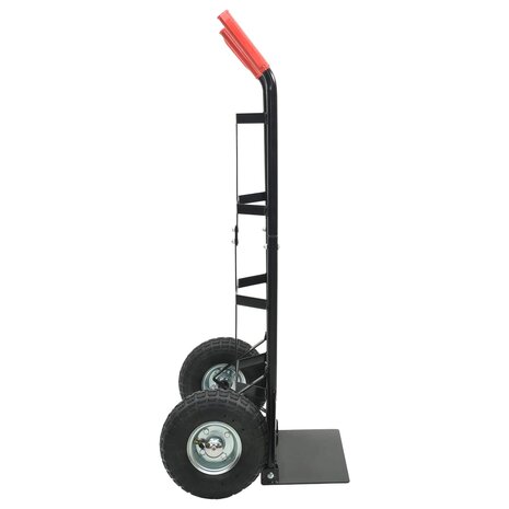 Steekwagen Zwart en Rood 57 x 46 x 113 cm Staal 5