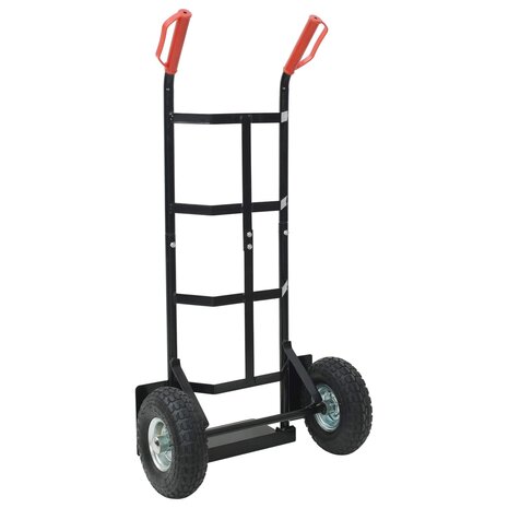 Steekwagen Zwart en Rood 57 x 46 x 113 cm Staal 6