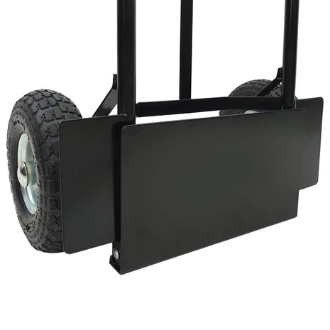 Steekwagen Zwart en Rood 57 x 46 x 113 cm Staal 9