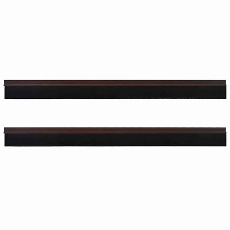 Zelfklevende Deurborstels 2 pcs Bruin 100 cm Aluminium Legering 5