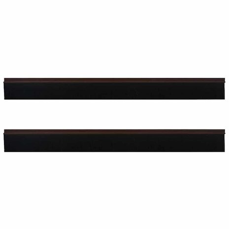 Zelfklevende Deurborstels 2 pcs Bruin 100 cm Aluminium Legering 5