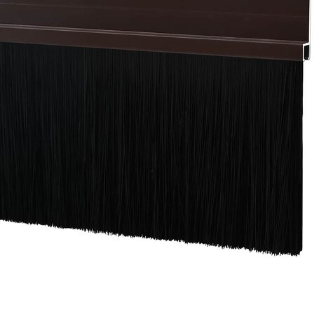 Zelfklevende Deurborstels 2 pcs Bruin 100 cm Aluminium Legering 6