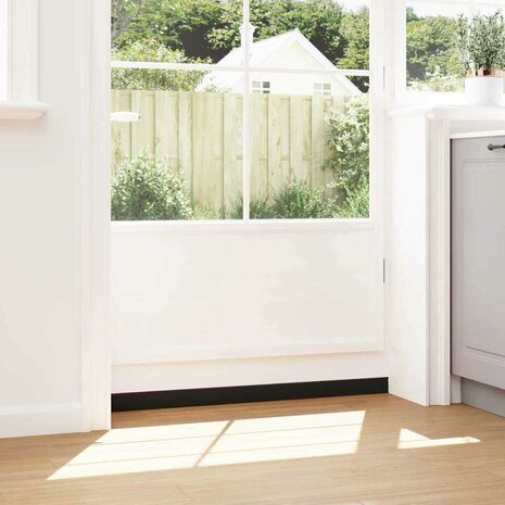 Zelfklevende Deurborstels 2 pcs Bruin 100 cm Aluminium Legering 4