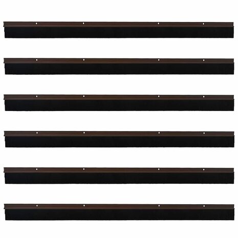 Deurborstel 6 pcs Bruin 100 cm 5