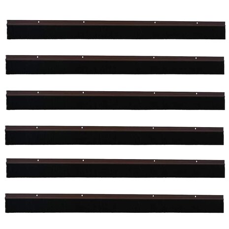 Deurborstel 6 pcs Bruin 100 cm 5