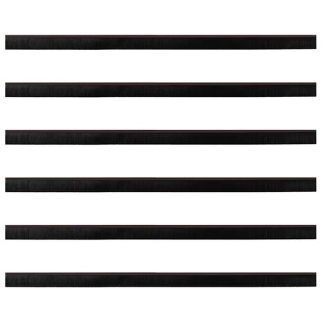 Deurborstel 6 pcs Bruin 100 cm 5