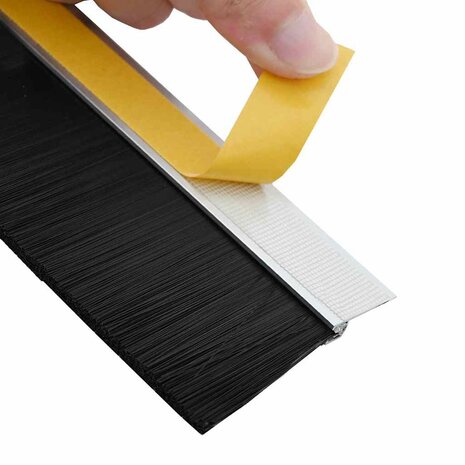 Zelfklevende Deurborstels 6 pcs Zilver 100 cm 7
