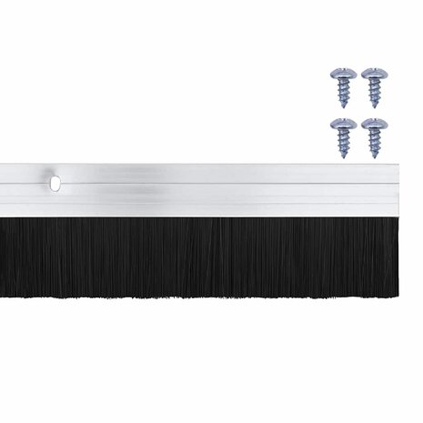 Deurborstel 2 pcs Zilver 100 cm 6