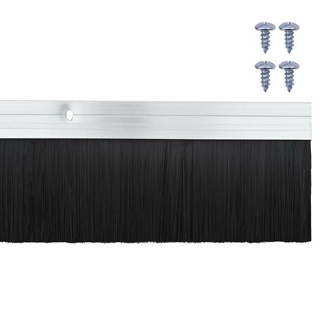 Deurborstel 2 pcs Zilver 100 cm 6