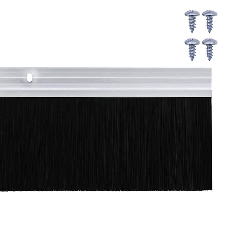 Deurborstel 6 pcs Zilver 100 cm 6