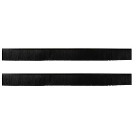 Deurborstel 2 pcs Zilver 100 cm 6