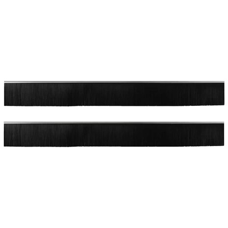 Deurborstel 2 pcs Zilver 100 cm 6