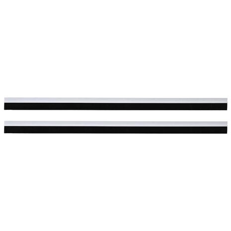Zelfklevende Deurborstels 2 pcs Wit 100 cm Aluminium Legering 5