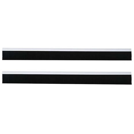 Zelfklevende Deurborstels 2 pcs Wit 100 cm Aluminium Legering 5