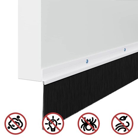 Deurborstel 2 pcs Wit 100 cm 9