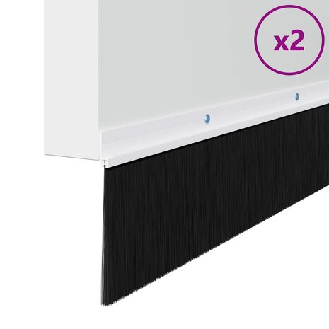Deurborstel 2 pcs Wit 100 cm 3