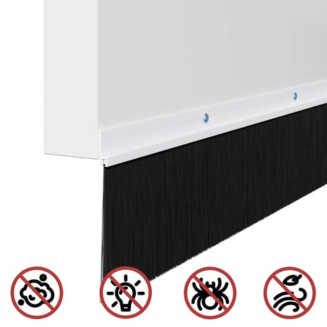Deurborstel 2 pcs Wit 100 cm 9