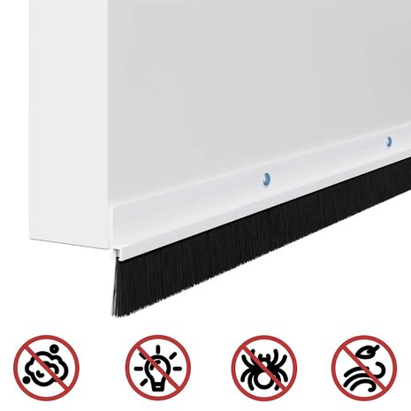 Deurborstel 6 pcs Wit 100 cm 9