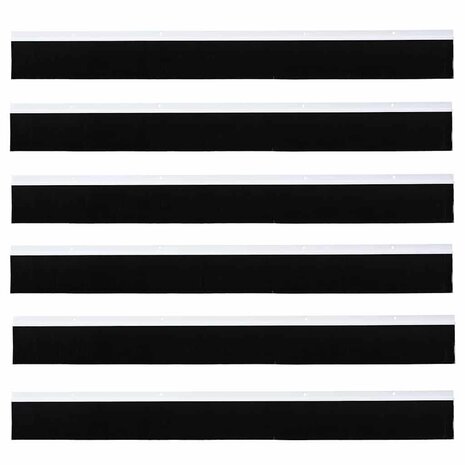 Deurborstel 6 pcs Wit 100 cm 5