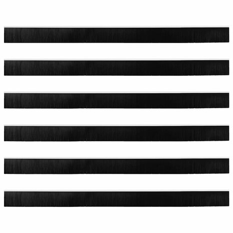 Deurborstel 6 pcs Wit 100 cm 6