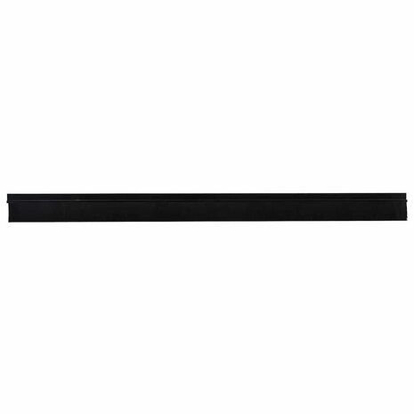 Zelfklevende Deurborstels 6 pcs Zwart 100 cm Aluminium Legering 2