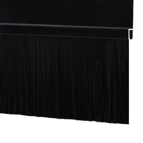 Zelfklevende Deurborstels 6 pcs Zwart 100 cm Aluminium Legering 6