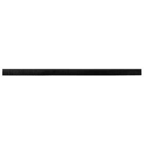Zelfklevende Deurborstels 2 pcs Zwart 100 cm Aluminium Legering 6