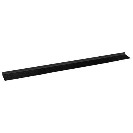 Zelfklevende Deurborstels 6 pcs Zwart 100 cm Aluminium Legering 5