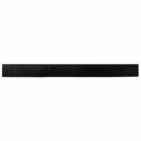 Zelfklevende Deurborstels 6 pcs Zwart 100 cm Aluminium Legering 6