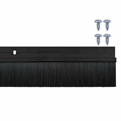 Deurborstel 6 pcs Zwart 100 cm 6