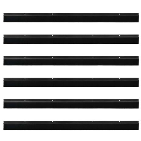 Deurborstel 6 pcs Zwart 100 cm 5