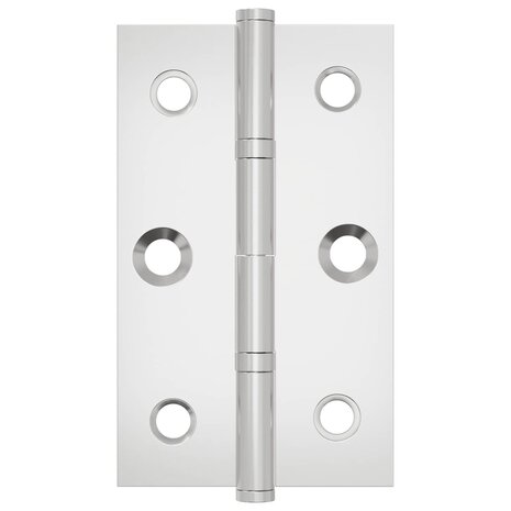 Scharnier Effen 2 pcs Zilver 58 x 35 x 1 mm Staal 4