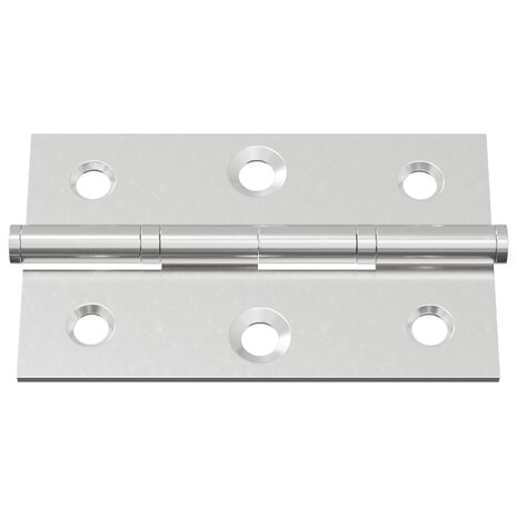 Scharnier Effen 2 pcs Zilver 58 x 35 x 1 mm Staal 5
