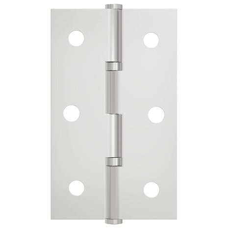 Scharnier Effen 2 pcs Zilver 58 x 35 x 1 mm Staal 6